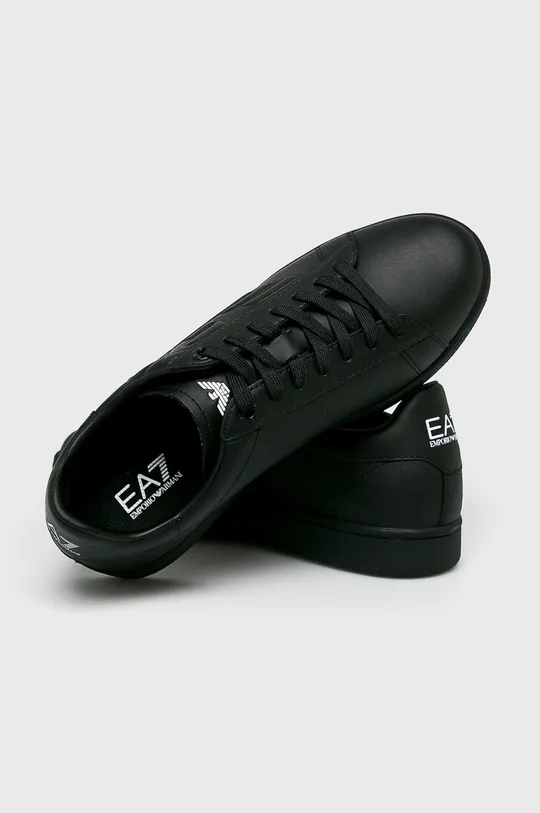 чорний EA7 Emporio Armani - Шкіряні черевики