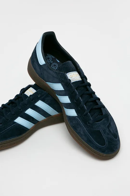 navy adidas Originals suede sneakers