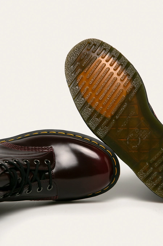 burgundské Dr Martens -  Vegánske topánky