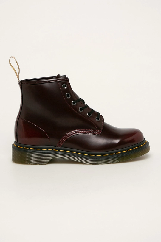 burgundské Dr. Martens - Vegánske workery Pánsky