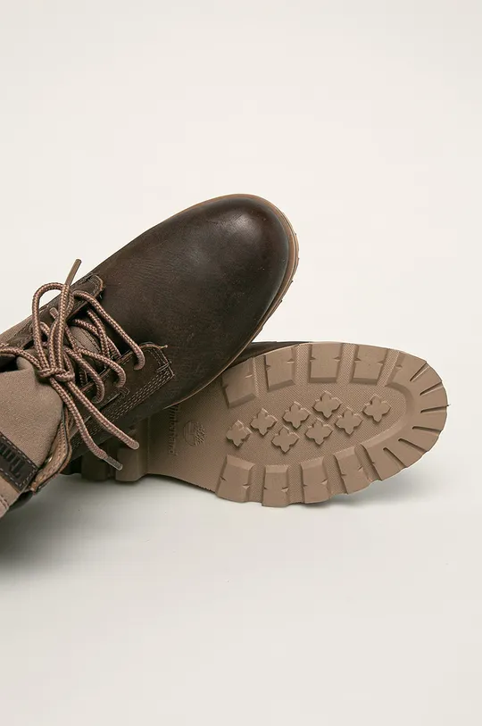 hnedá Timberland - Kožená obuv Raw Tribe