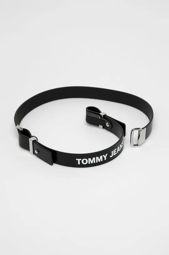 čierna Tommy Jeans - Kožený opasok Dámsky