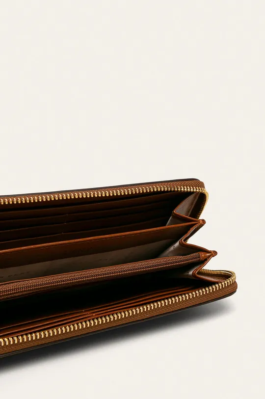 Dkny - Kožená peňaženka hnedá