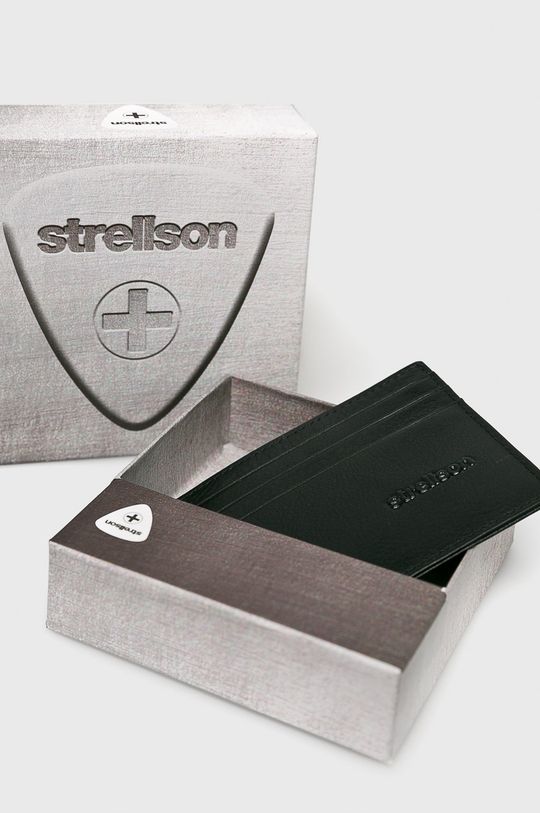 čierna Strellson - Kožené puzdro na karty