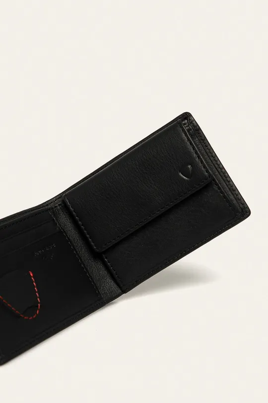 Strellson - Шкіряний гаманець чорний