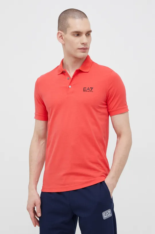 oranžová EA7 Emporio Armani Polo tričko
