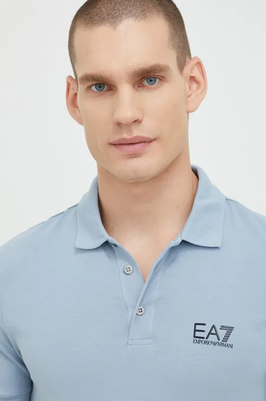 plava EA7 Emporio Armani Polo majica Muški