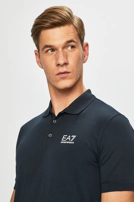 námořnická modř EA7 Emporio Armani - Polo tričko