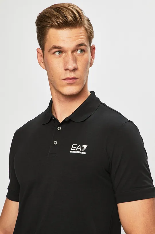 czarny EA7 Emporio Armani - Polo PJM5Z.8NPF04