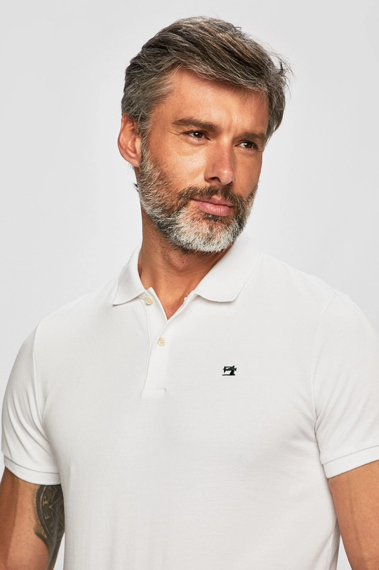 biały Scotch & Soda - Polo Męski