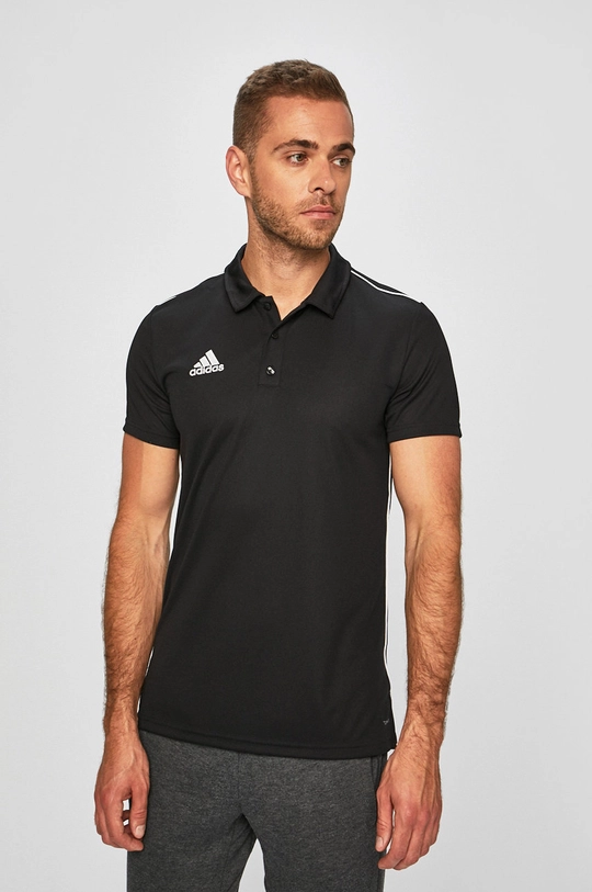 czarny adidas Performance - Polo CE9037 Męski