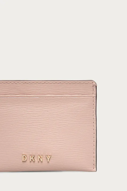 ροζ Δερμάτινη θήκη για κάρτες DKNY
