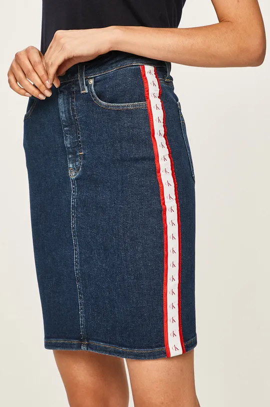tmavomodrá Calvin Klein Jeans - Rifľová sukňa Dámsky