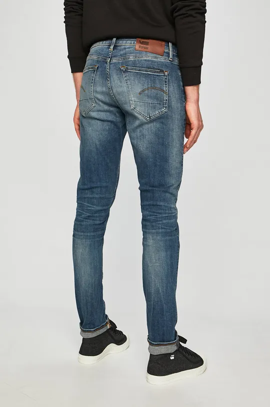 G-Star Raw - Jeansy 51001.8968.2965 Materiał zasadniczy: 91 % Bawełna, 9 % Elastan, Inne materiały: 100 % Skóra naturalna, Podszewka kieszeni: 35 % Bawełna, 65 % Poliester