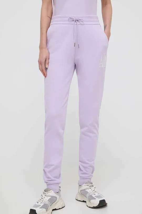 vijolična Armani Exchange hlače Ženski