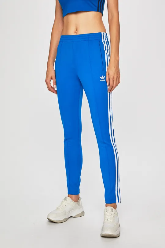 niebieski adidas Originals - Spodnie ED7574 Damski