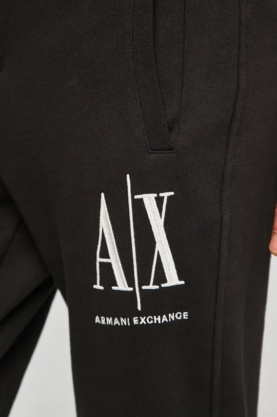 czarny Armani Exchange spodnie