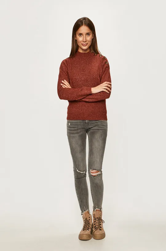 Vero Moda - Sweter brązowy
