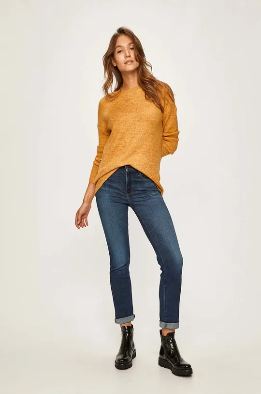 Only - Sweter żółty