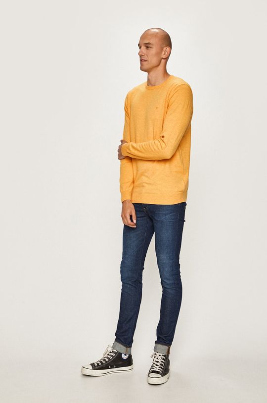 Wrangler - Sweter żółty