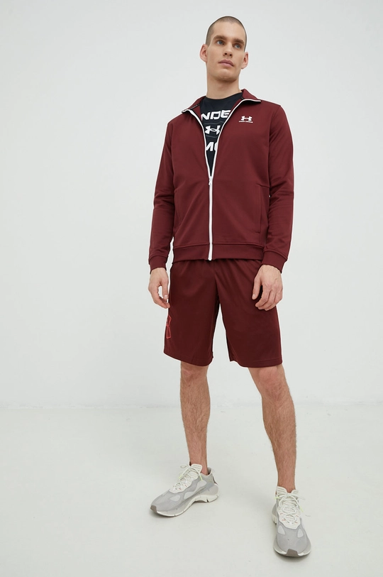 Kratke hlače za vadbo Under Armour bordo