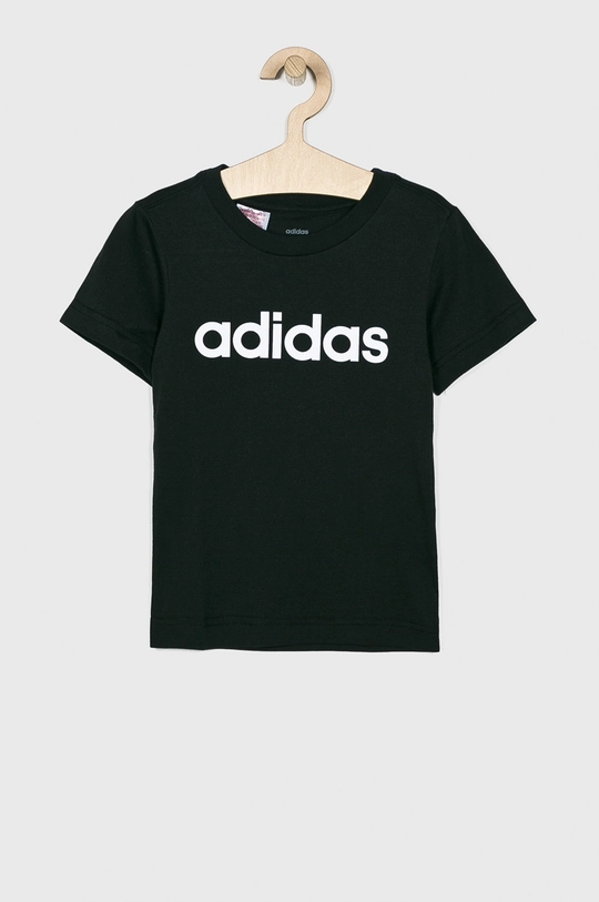 adidas Performance - Tricou copii 110-176 cm DV1811 bumbac negru DV1811