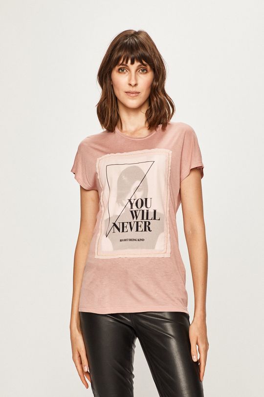 koszos rózsaszín Only - T-shirt