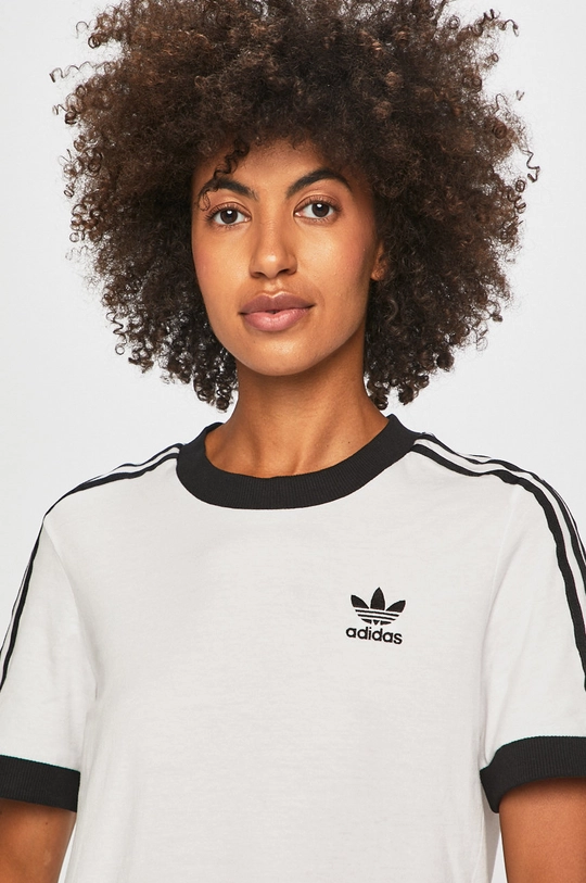 white adidas Originals t-shirt