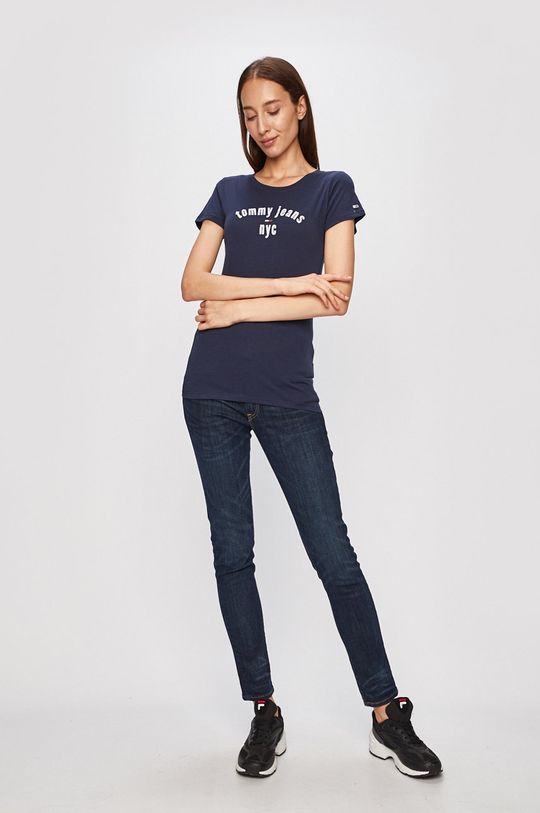 Tommy Jeans - T-shirt granatowy