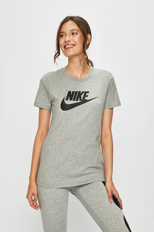 szary Nike Sportswear - T-shirt Damski
