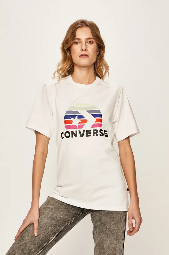 білий Converse - Футболка Жіночий