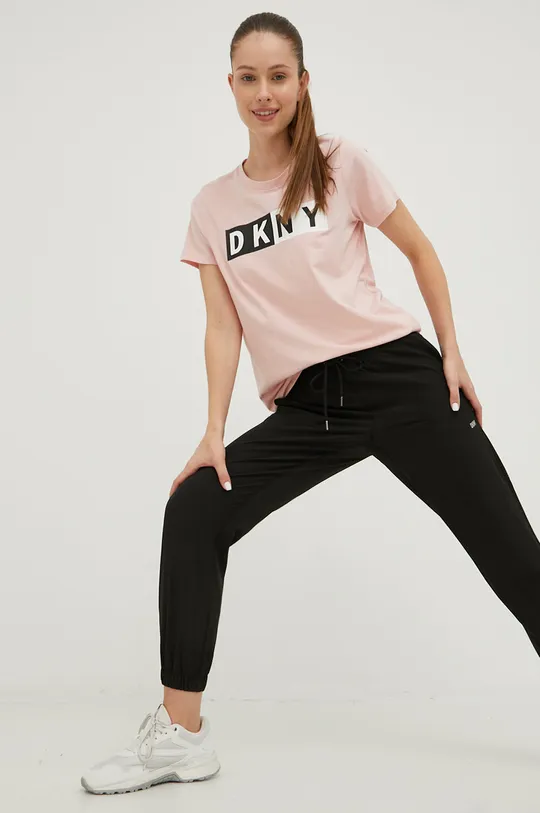 Dkny t-shirt DP8T5894 różowy