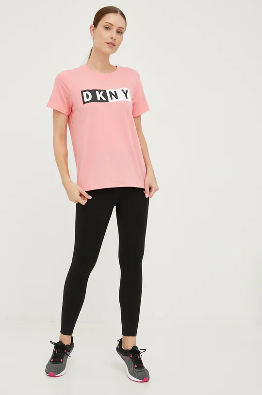 Μπλουζάκι DKNY ροζ