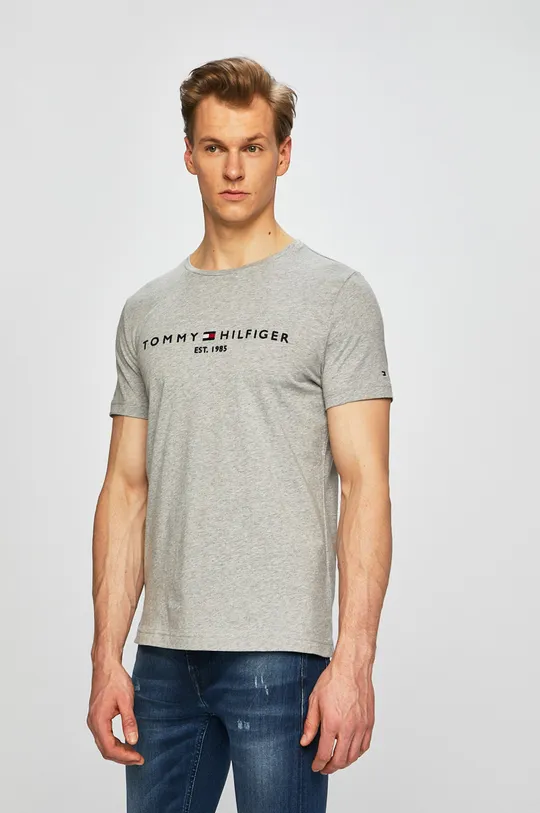 sivá Tommy Hilfiger - Pánske tričko Pánsky