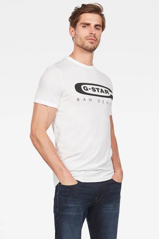 G-Star Raw - T-shirt D15104.336.110 biały