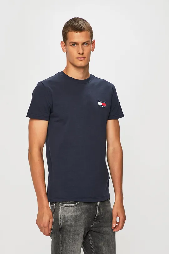 granatowy Tommy Jeans - T-shirt DM0DM06595 Męski