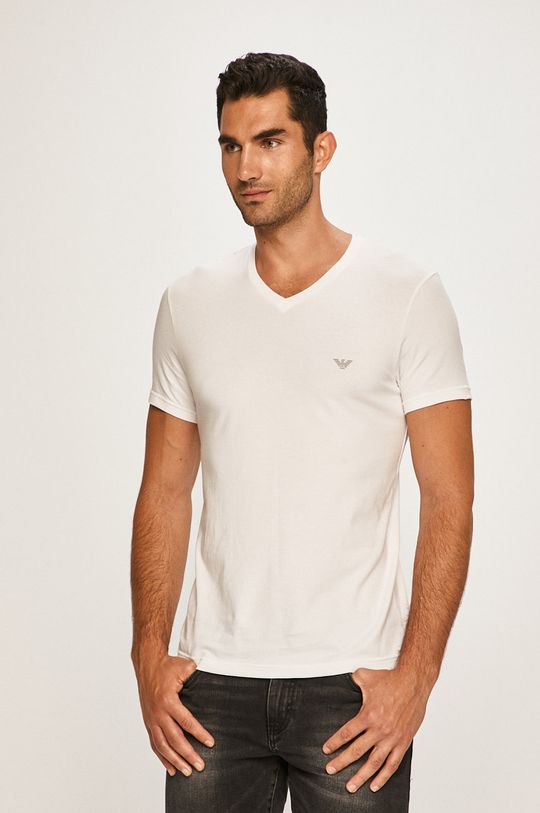 biela Emporio Armani - Pánske tričko Pánsky