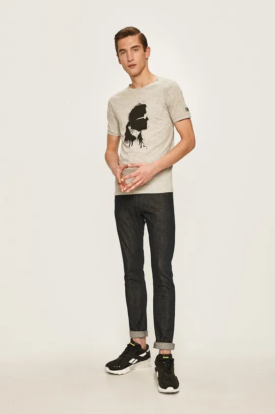 Karl Lagerfeld - Pánske tričko sivá