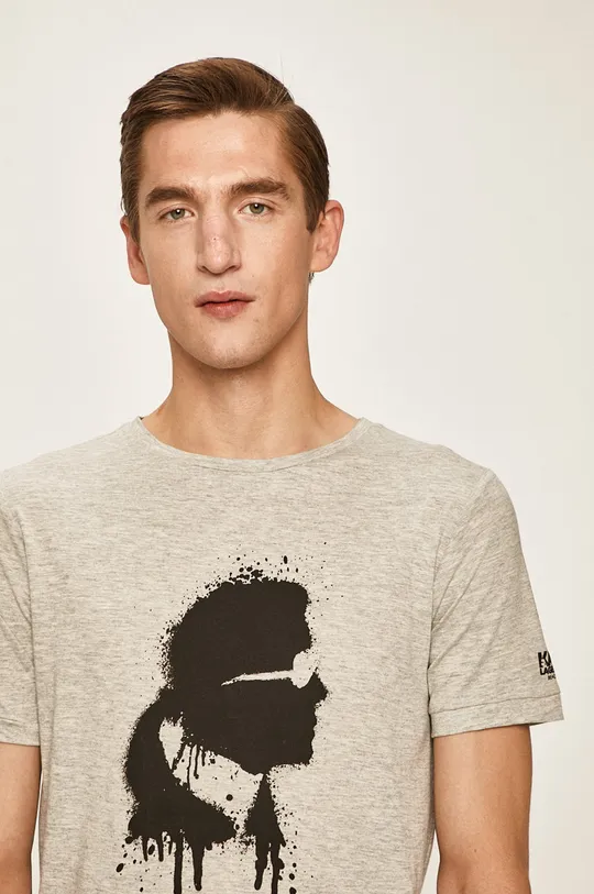 sivá Karl Lagerfeld - Pánske tričko