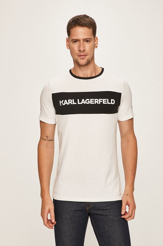 alb Karl Lagerfeld - Tricou De bărbați