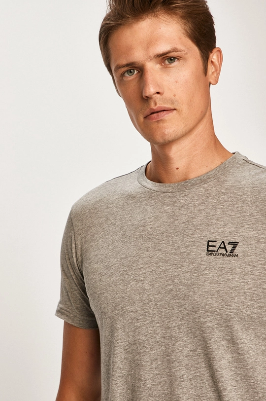 szary EA7 Emporio Armani - T-shirt PJM9Z.8NPT51 Męski