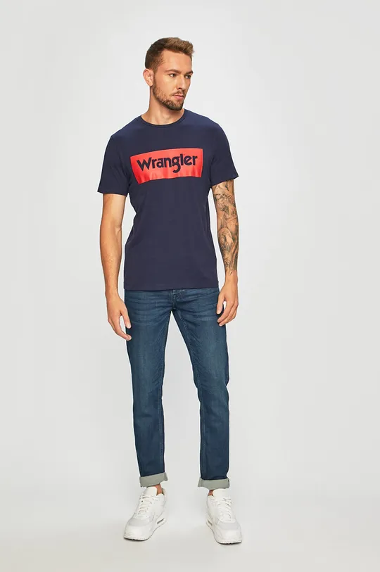 Wrangler - T-shirt sötétkék
