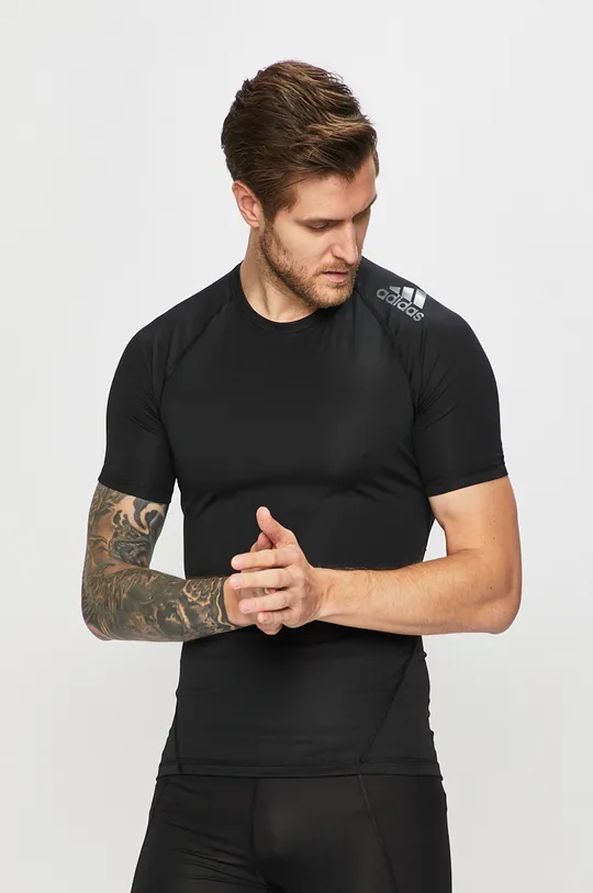 fekete adidas Performance - T-shirt CF7235