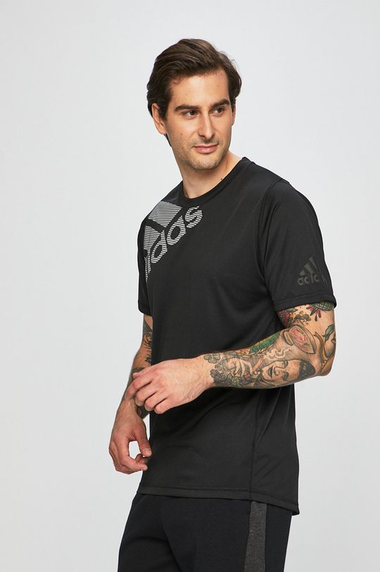 čierna adidas Performance - Pánske tričko DU0902 Pánsky