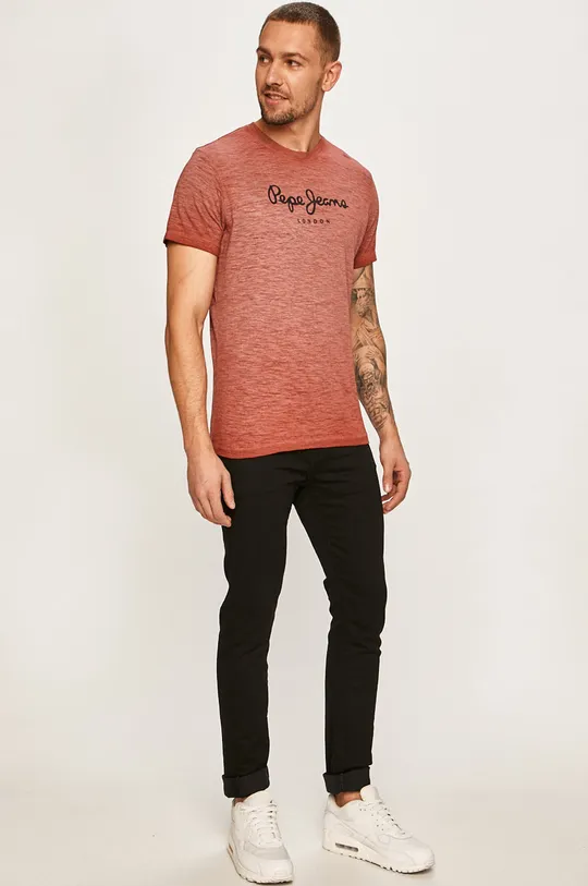 Pepe Jeans - Pánske tričko Don červená