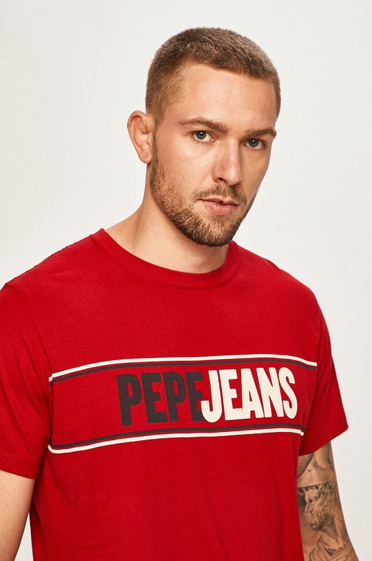 piros Pepe Jeans - Póló Kelian