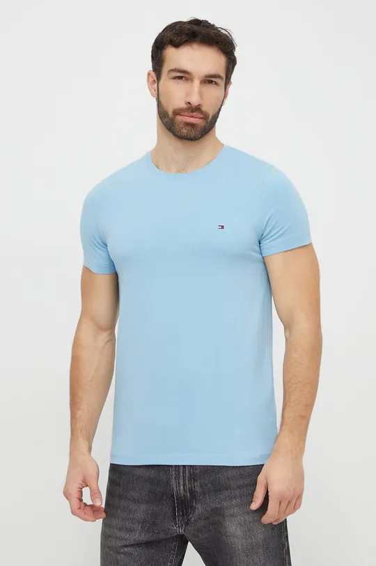 niebieski Tommy Hilfiger t-shirt Męski