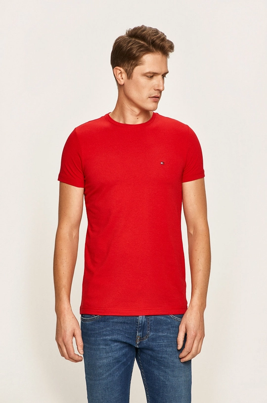 czerwony Tommy Hilfiger t-shirt Męski