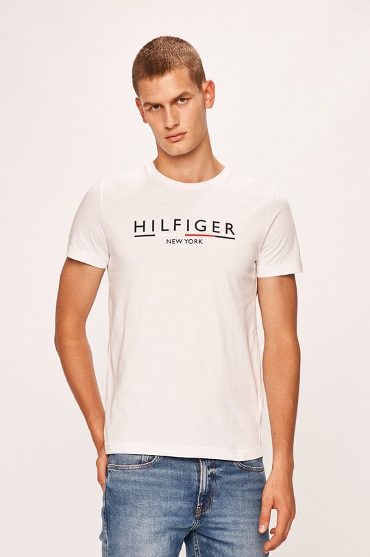 biela Tommy Hilfiger - Pánske tričko