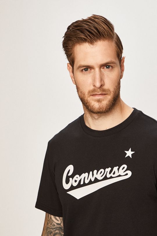 čierna Converse - Pánske tričko